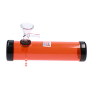 JM Plastics Smokey with Glass Bowl Acrylic Steam Roller