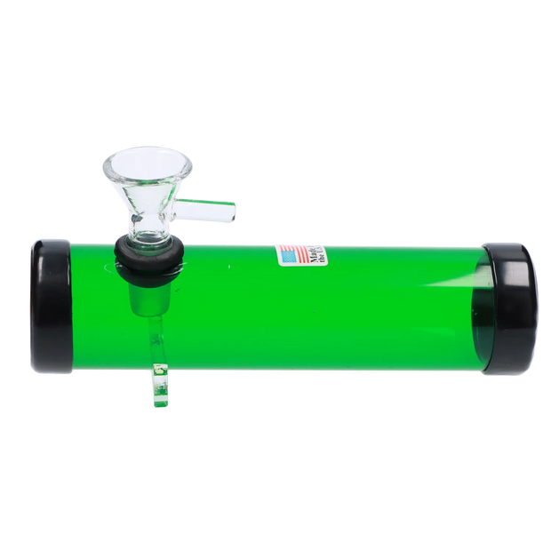 JM Plastics Smokey with Glass Bowl Acrylic Steam Roller