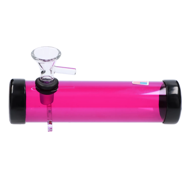 JM Plastics Smokey with Glass Bowl Acrylic Steam Roller