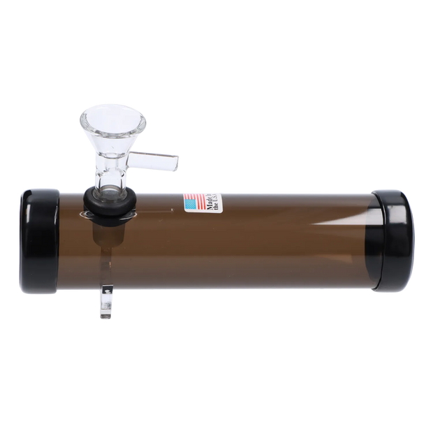 JM Plastics Smokey with Glass Bowl Acrylic Steam Roller