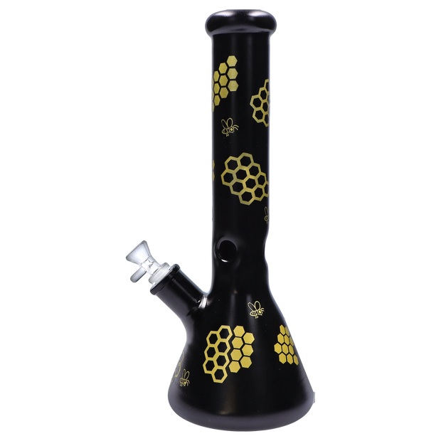 Honeybee Beaker Water Pipe - 14.7 in.