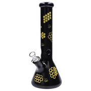 Honeybee Beaker Water Pipe - 14.7 in.