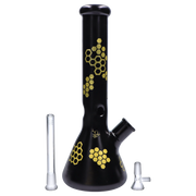 Honeybee Beaker Water Pipe - 14.7 in.