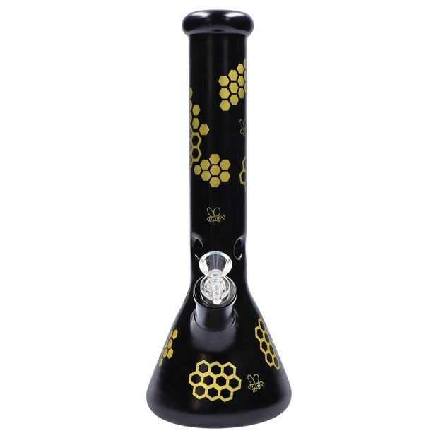 Honeybee Beaker Water Pipe - 14.7 in.