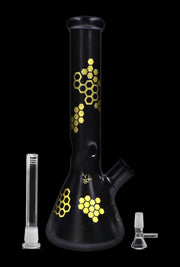 Honeybee Beaker Water Pipe - 14.7 in.