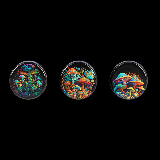 Valiant 63mm Chrome w/ Glowing Mushroom Grinder