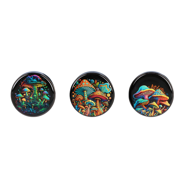 Valiant 63mm Chrome w/ Glowing Mushroom Grinder