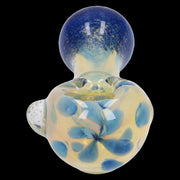 Gold and Frit Spoon Pipe - 4 in