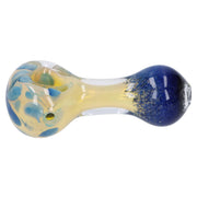Gold and Frit Spoon Pipe - 4 in