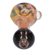 Gold and Frit Spoon Pipe - 4 in