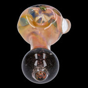 Gold and Frit Spoon Pipe - 4 in