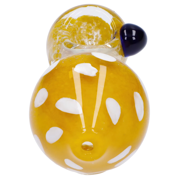 Mushroom Frit Spoon Pipe - 4.5 in
