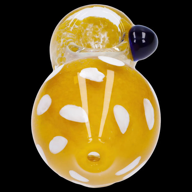 Mushroom Frit Spoon Pipe - 4.5 in