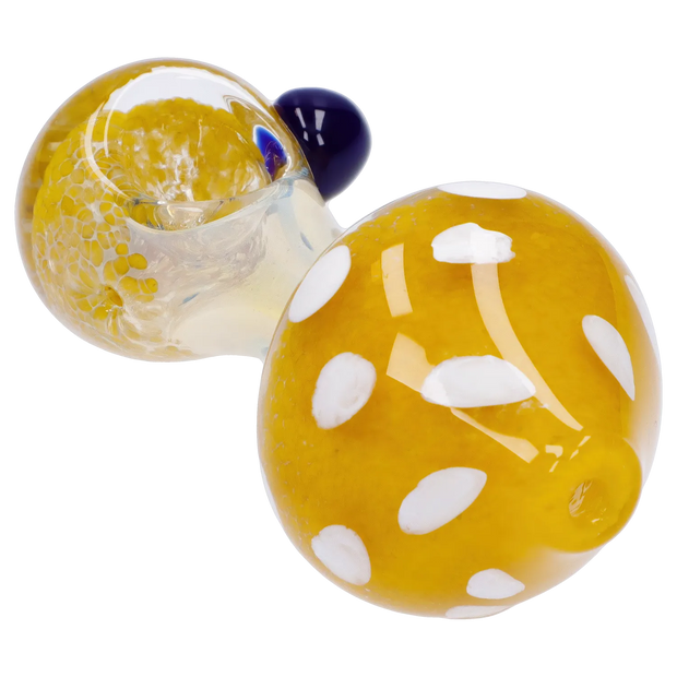 Mushroom Frit Spoon Pipe - 4.5 in
