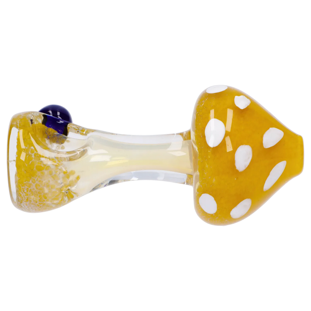 Mushroom Frit Spoon Pipe - 4.5 in