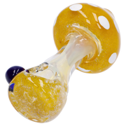 Mushroom Frit Spoon Pipe - 4.5 in