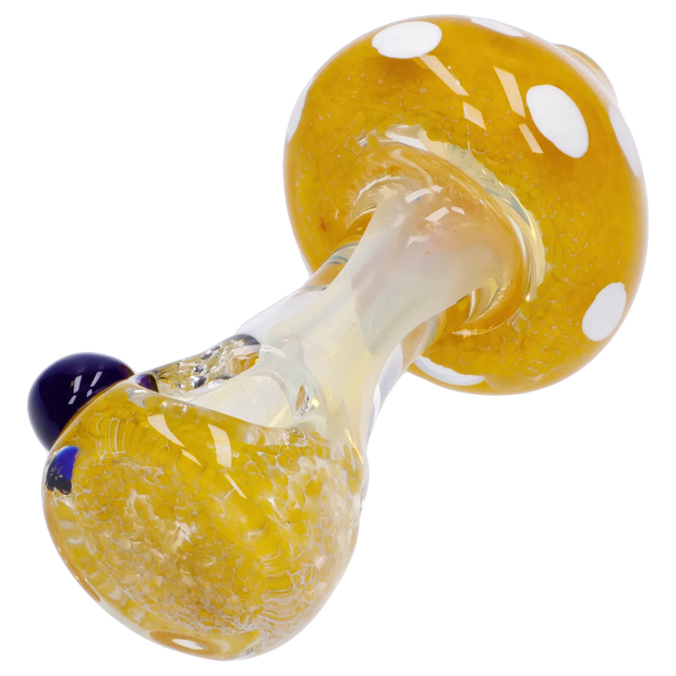 Mushroom Frit Spoon Pipe - 4.5 in
