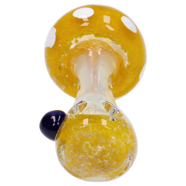 Mushroom Frit Spoon Pipe - 4.5 in