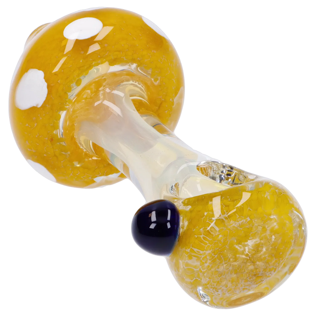 Mushroom Frit Spoon Pipe - 4.5 in