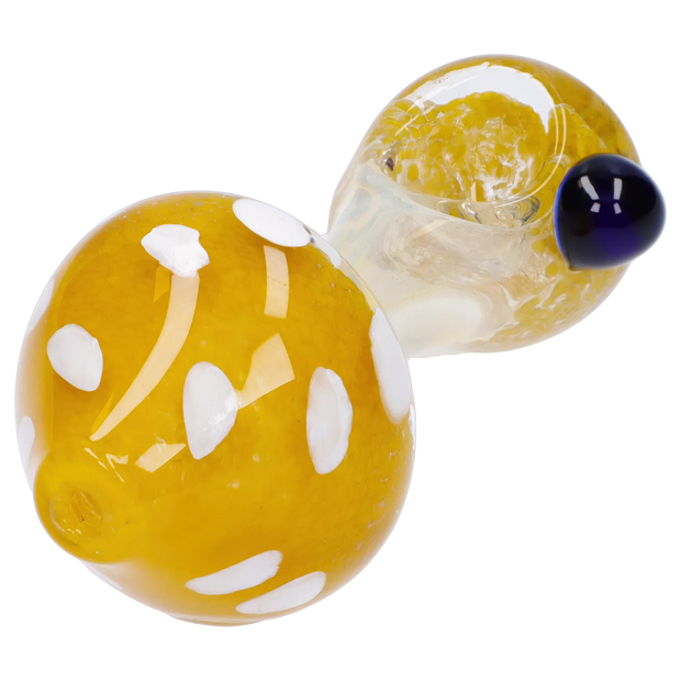 Mushroom Frit Spoon Pipe - 4.5 in