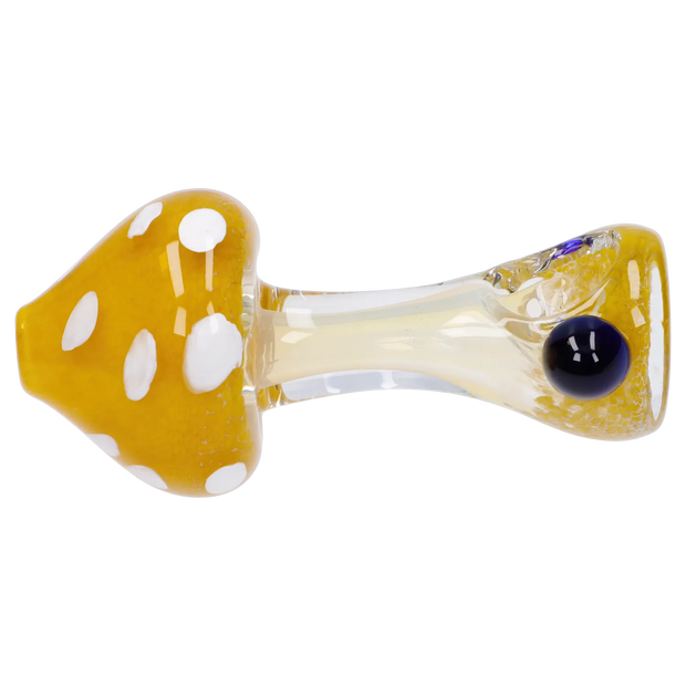 Mushroom Frit Spoon Pipe - 4.5 in