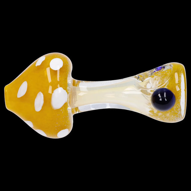 Mushroom Frit Spoon Pipe - 4.5 in
