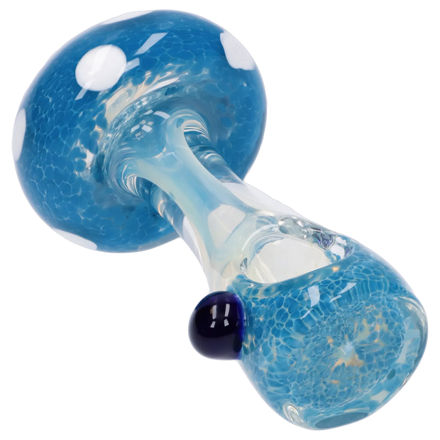 Mushroom Frit Spoon Pipe - 4.5 in