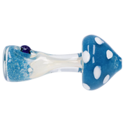 Mushroom Frit Spoon Pipe - 4.5 in