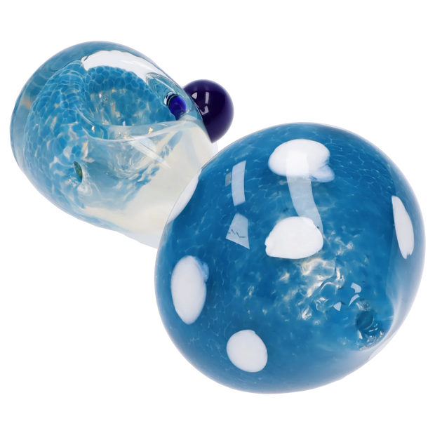 Mushroom Frit Spoon Pipe - 4.5 in