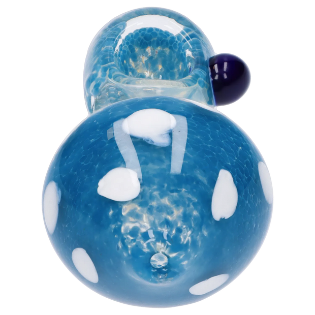 Mushroom Frit Spoon Pipe - 4.5 in