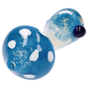Mushroom Frit Spoon Pipe - 4.5 in