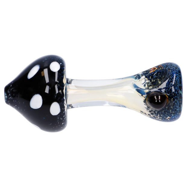 Mushroom Frit Spoon Pipe - 4.5 in