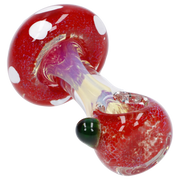 Mushroom Frit Spoon Pipe - 4.5 in