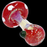 Mushroom Frit Spoon Pipe - 4.5 in