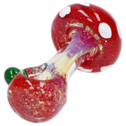 Mushroom Frit Spoon Pipe - 4.5 in