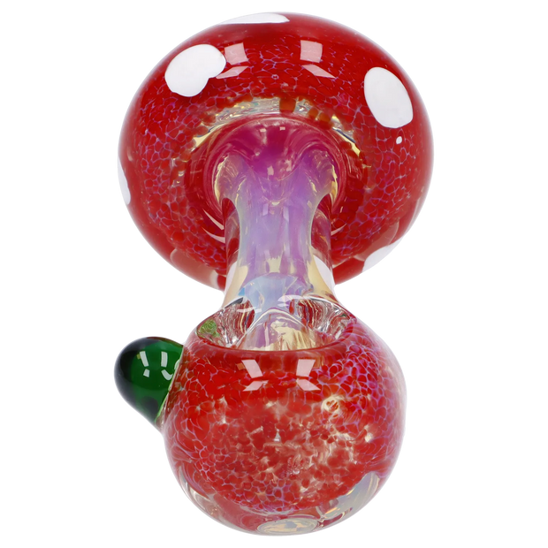 Mushroom Frit Spoon Pipe - 4.5 in