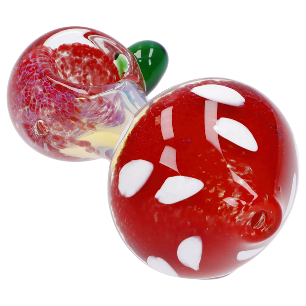 Mushroom Frit Spoon Pipe - 4.5 in
