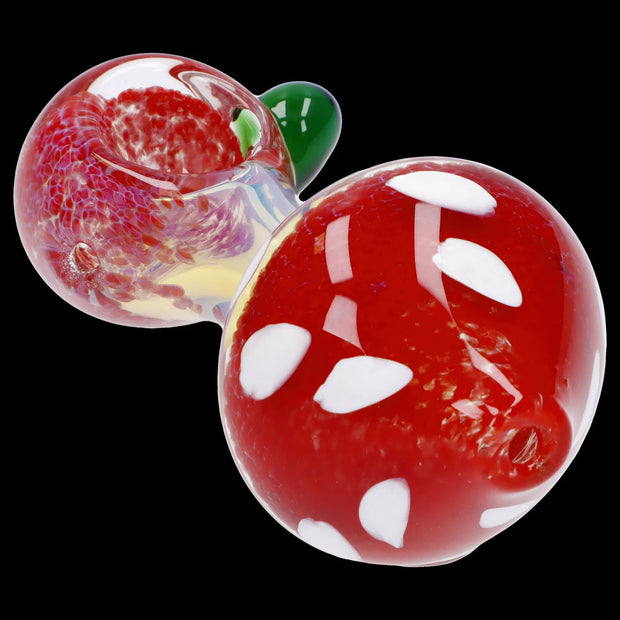 Mushroom Frit Spoon Pipe - 4.5 in