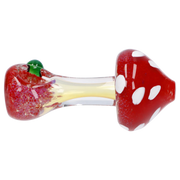 Mushroom Frit Spoon Pipe - 4.5 in