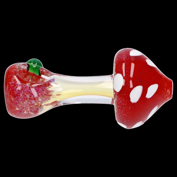 Mushroom Frit Spoon Pipe - 4.5 in