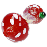 Mushroom Frit Spoon Pipe - 4.5 in