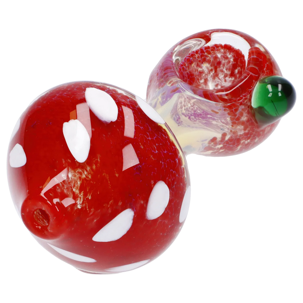 Mushroom Frit Spoon Pipe - 4.5 in