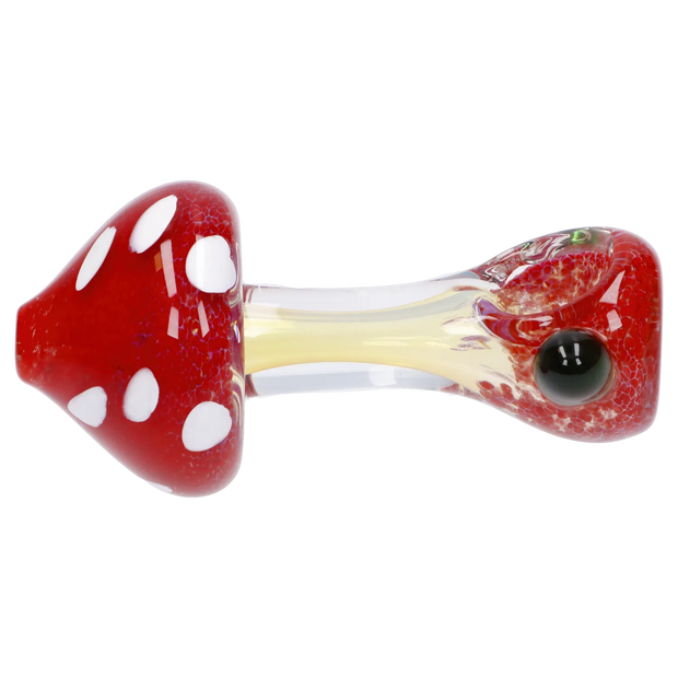 Mushroom Frit Spoon Pipe - 4.5 in