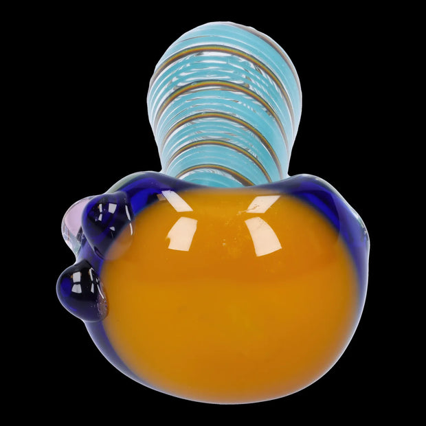 Swirling Double Blown Spoon Pipe - 45 in