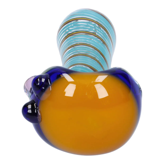 Swirling Double Blown Spoon Pipe - 45 in