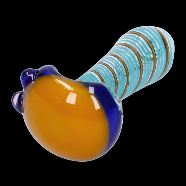 Swirling Double Blown Spoon Pipe - 45 in