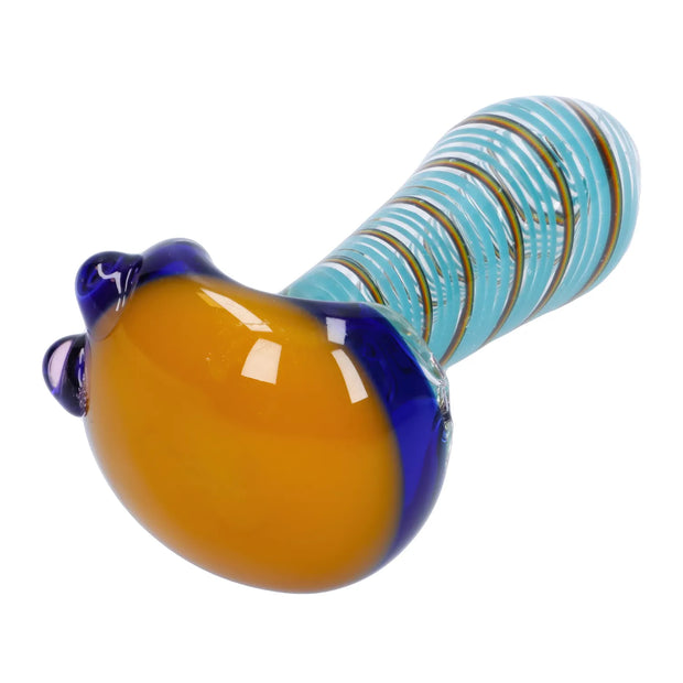 Swirling Double Blown Spoon Pipe - 45 in