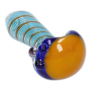 Swirling Double Blown Spoon Pipe - 45 in