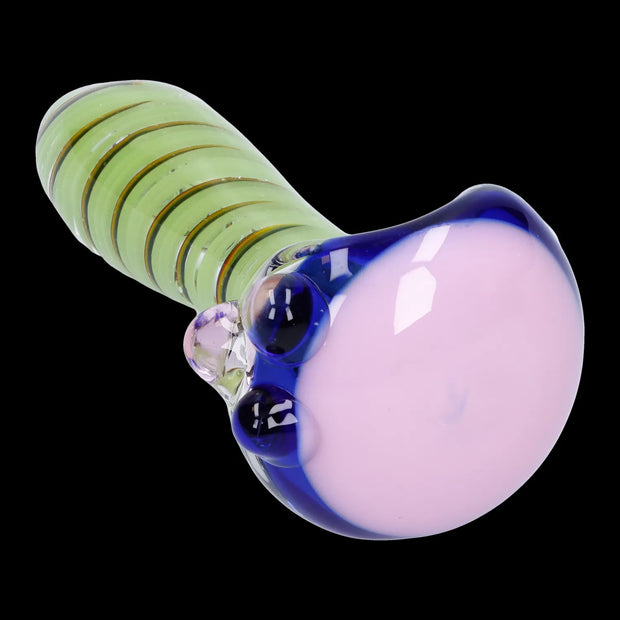Swirling Double Blown Spoon Pipe - 45 in