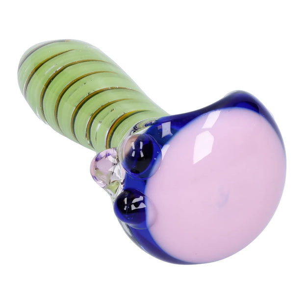 Swirling Double Blown Spoon Pipe - 45 in
